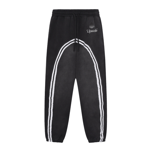 Sun Fade Contrast Tape Fleece Jogged Sweatpants